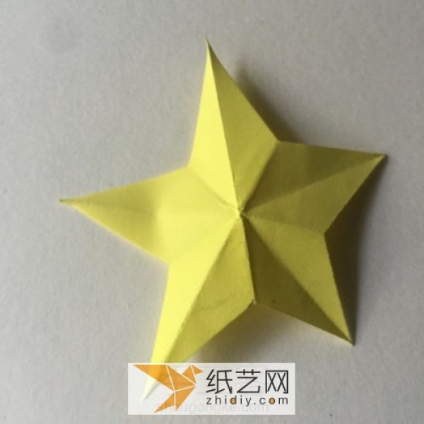 Origami three-dimensional five-pointed star Christmas decorative star