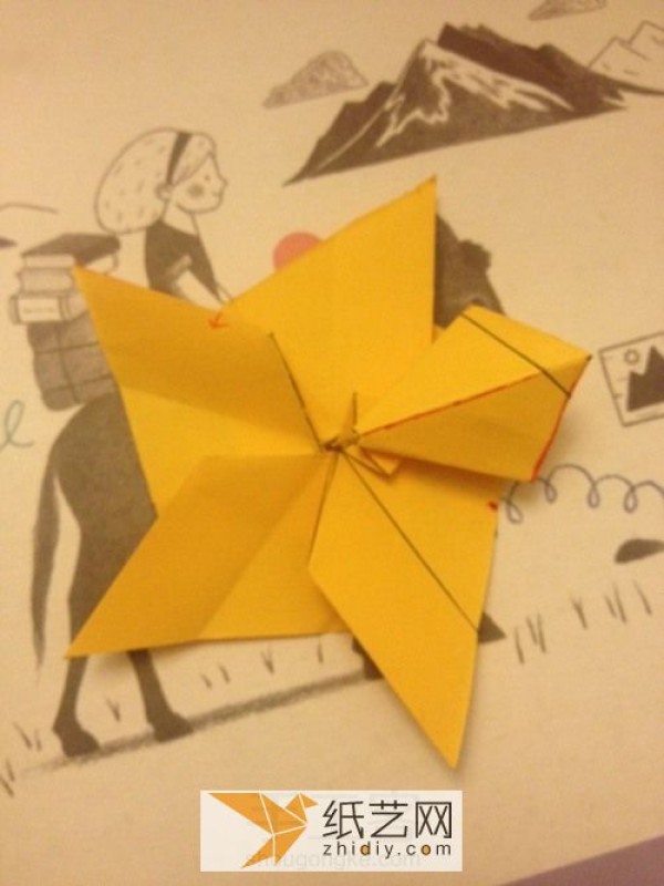 Detailed illustrated tutorial on making exquisite and beautiful origami cherry blossom stars