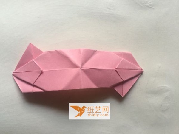 Three-dimensional origami cherry blossom origami flower tutorial