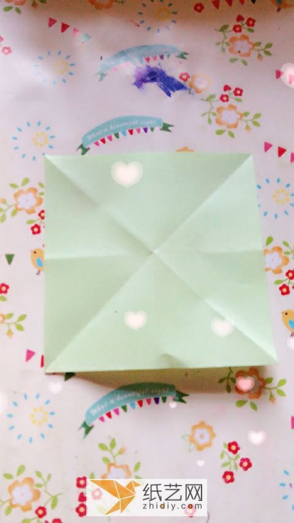 Illustrated tutorial on origami butterfly box How to make a creative storage box