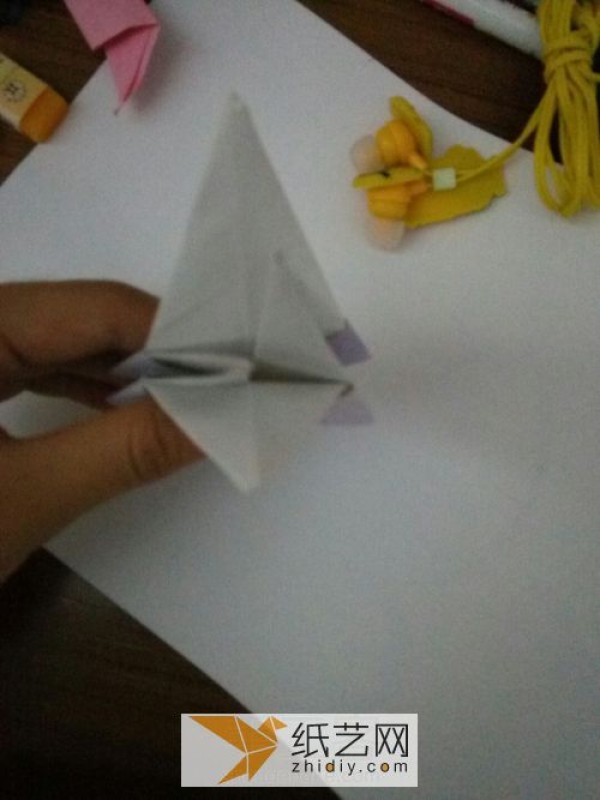 Beautiful origami box shaped like a star