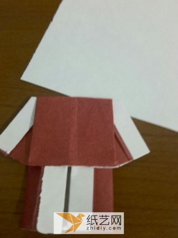 Super simple origami Santa Christmas handmade tutorial for children