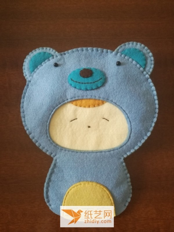 Super cute non-woven bear doll Christmas gift making tutorial