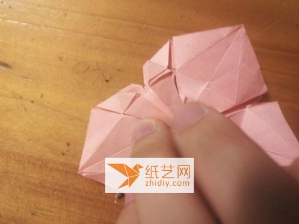 Romantic cherry blossom star handmade paper origami production