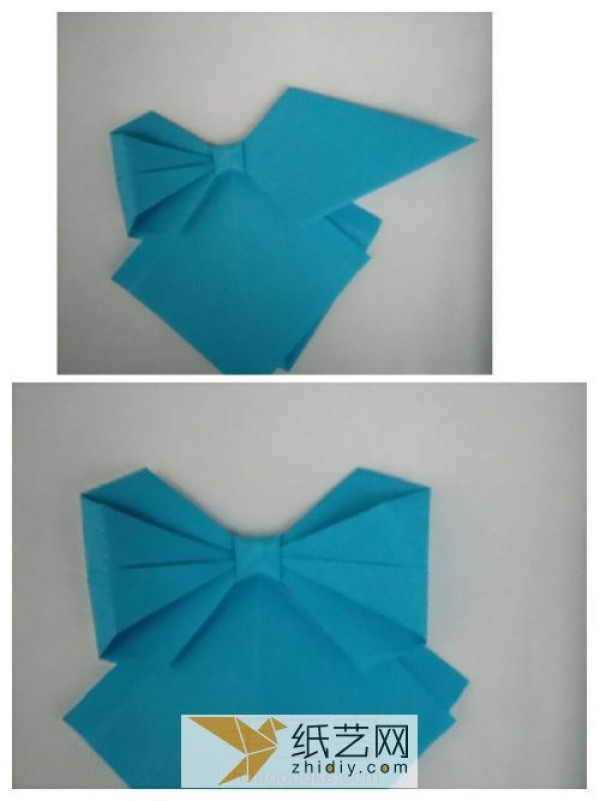 Perfectly shaped origami bow, a must-have decoration on various greeting cards