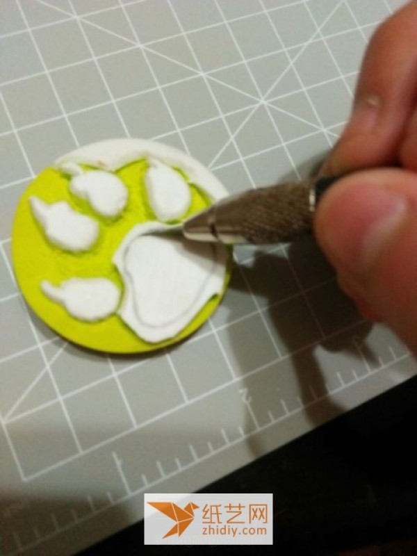 Teach you step by step how to make a small wolf claw shaped rubber stamp