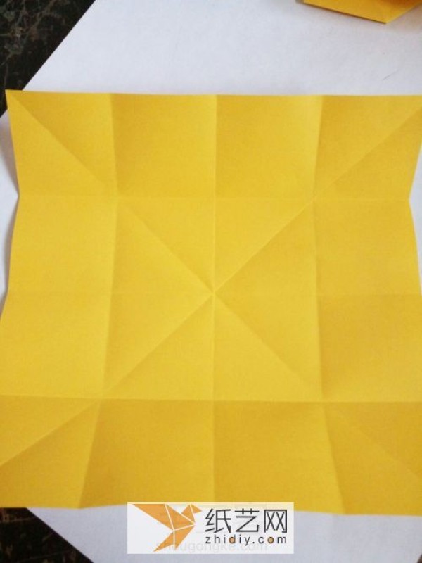 Origami envelope with integrated letter and paper. Simple origami envelope for Valentines Day love letters