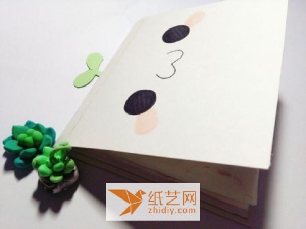 Tutorial on making cute and cute Christmas cards with long grass faces