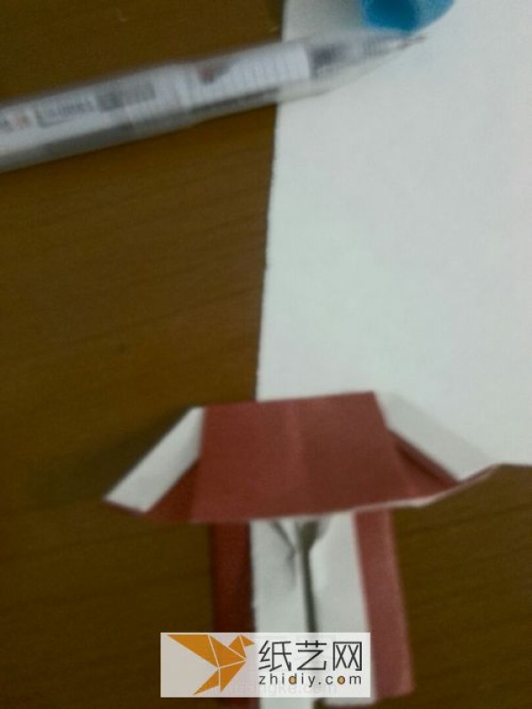 Super simple origami Santa Christmas handmade tutorial for children