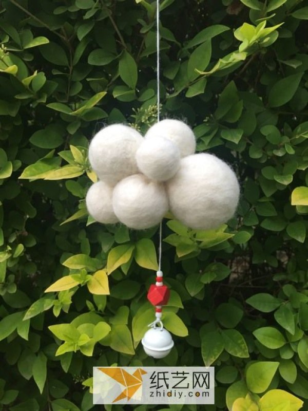 Wool Felt Handmade Cloud Cottage Christmas Decor