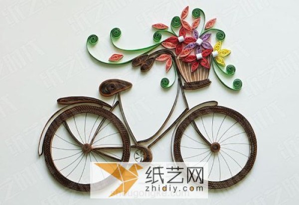 Teachers Day gift with paper bicycle decorative painting