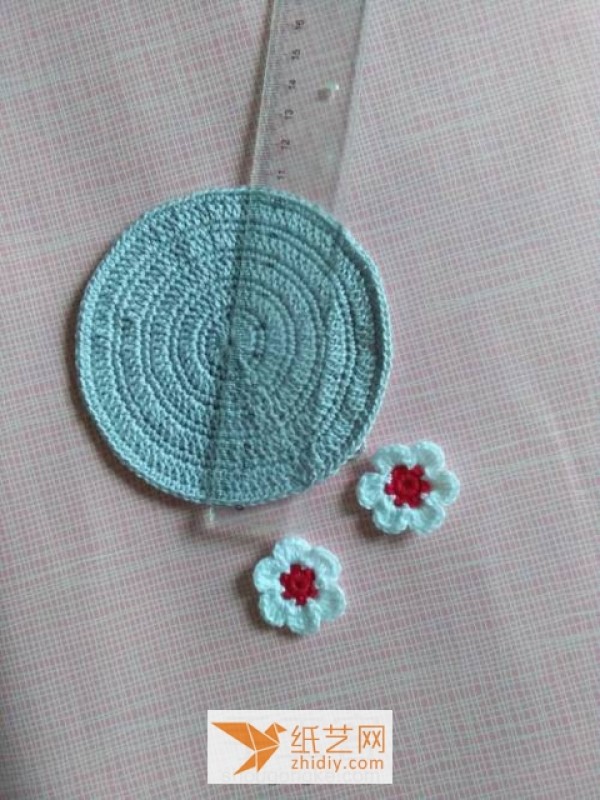 Crochet flower lip coin purse New Year gift tutorial