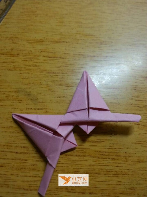 Origami five-pointed star made by combining origami (tutorial)