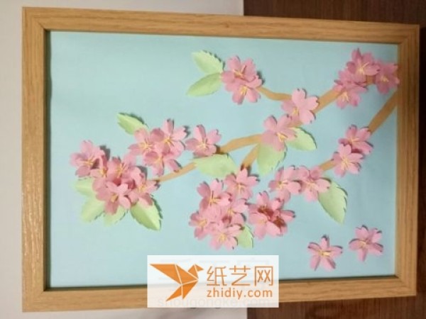 Elegant and beautiful paper art cherry blossom hand-painted Teachers Day gift making tutorial