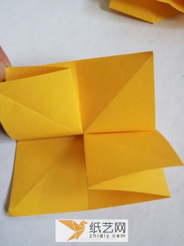 Origami envelope with integrated letter and paper. Simple origami envelope for Valentines Day love letters