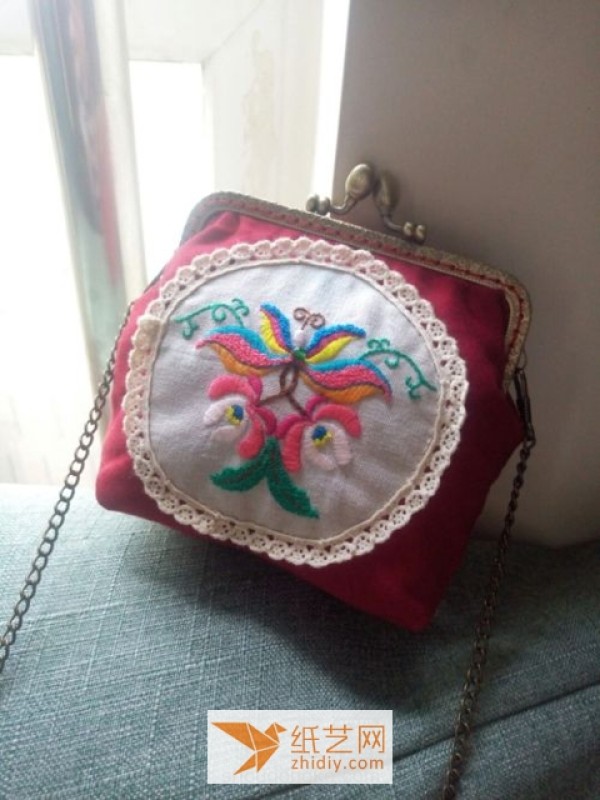 Retro style coin purse Christmas gift making tutorial