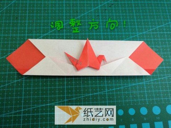 DIY origami paper crane envelope