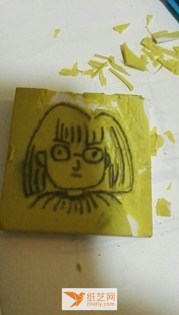 Beginners tutorial on how to make a cute little girls avatar rubber stamp