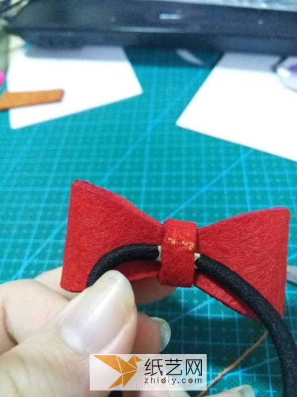 Super simple Childrens Day gift, non-woven bow hair tie for Childrens Day performance