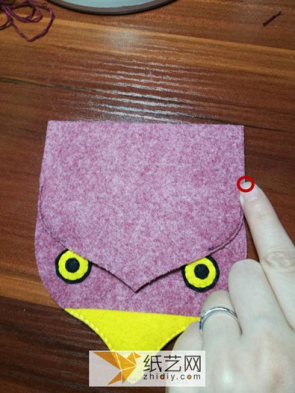 Mid-Autumn Festival gift tutorial for fabric owl mobile phone bag made of non-woven fabrics