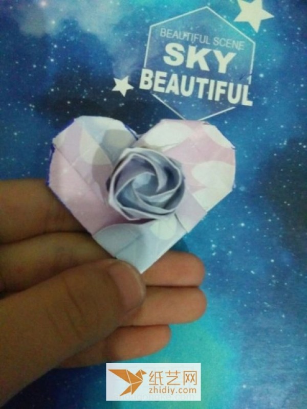 Super Beautiful Valentine’s Day Origami Rose Heart Making Tutorial