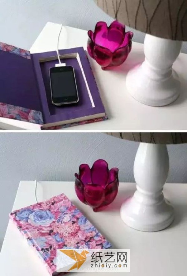 Illustrated tutorial on turning old books into treasures and making them into mysterious storage boxes