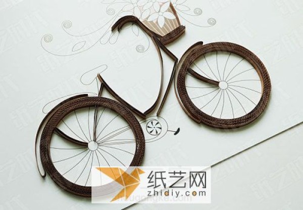 Teachers Day gift with paper bicycle decorative painting