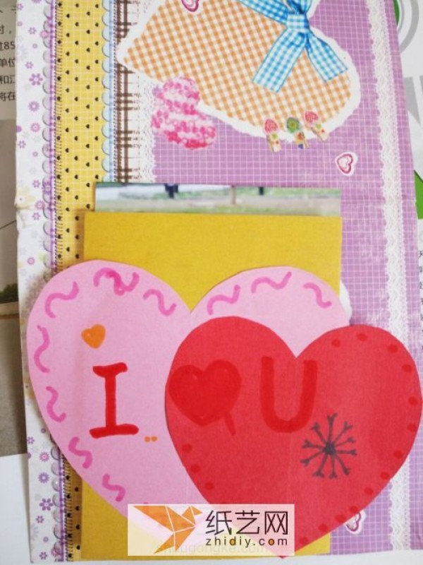 The Valentines Day three-dimensional greeting card is made using an exploding box mechanism.