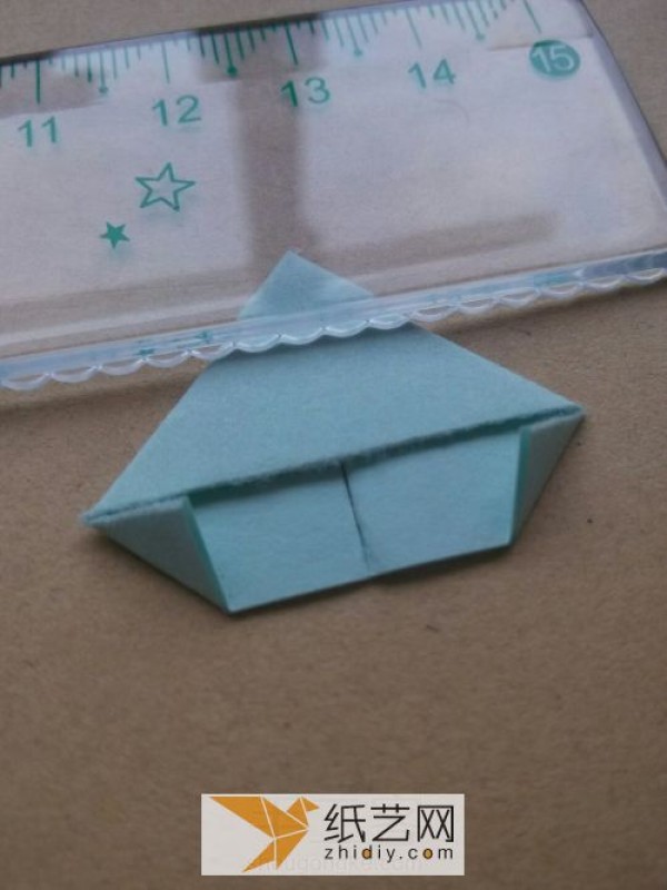 Basic origami triangular plug unit production The foundation of the triangular plug is here