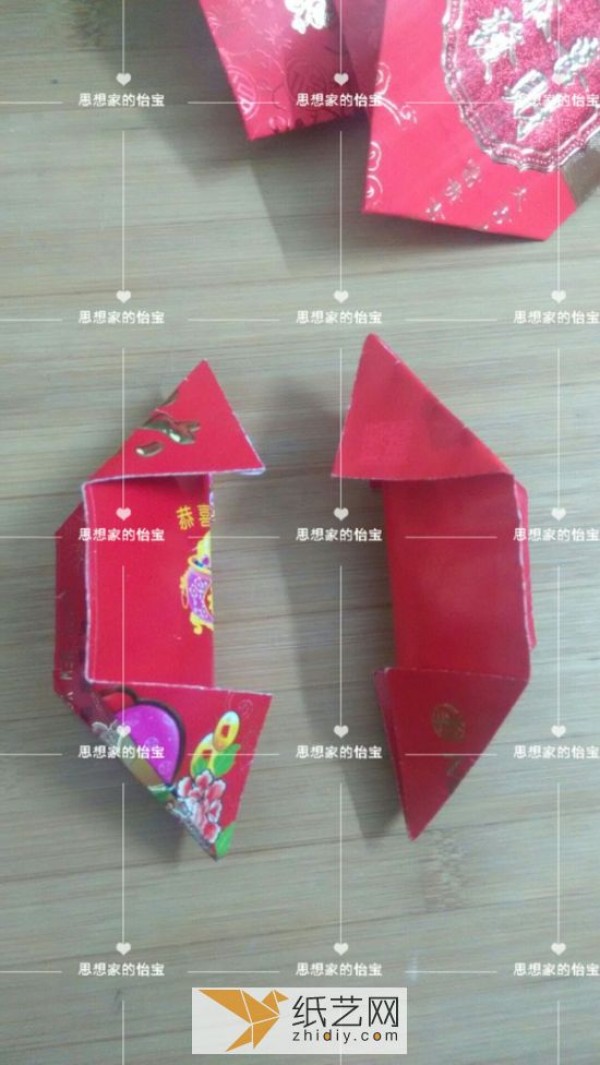 Turn waste into treasure during the New Year red envelopes and make new year decorations with surplus every year.