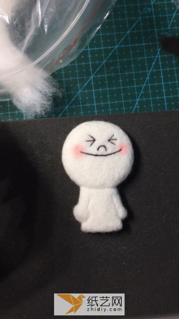 Stupid Wool Felt Steamed Bun Man Brooch A Children’s Day gift for a good friend