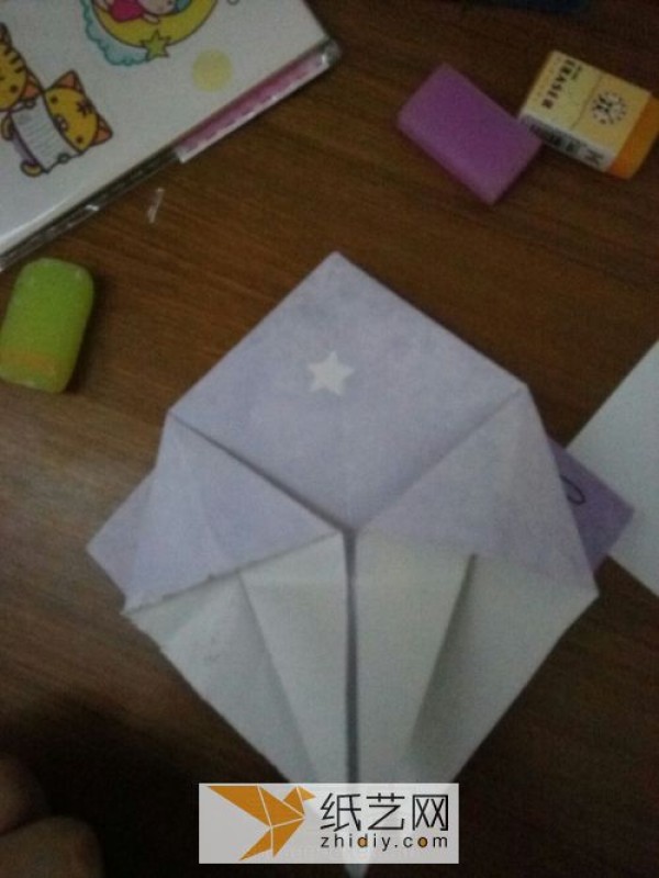 Beautiful origami box shaped like a star