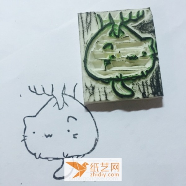 Tutorial on how to make a cute kitten rubber stamp. It’s so beautiful to use in your ledger.