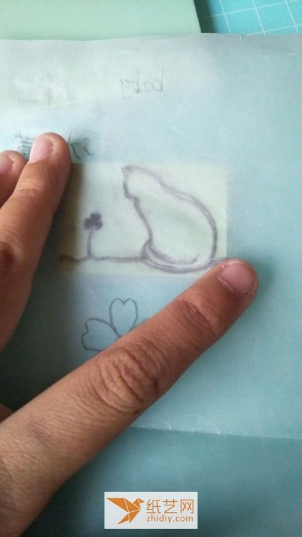 Tutorial on making DIY rubber stamp kittens for children