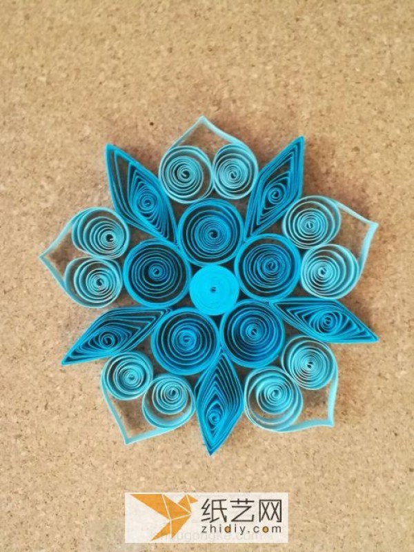 Exquisite snowflake paper art