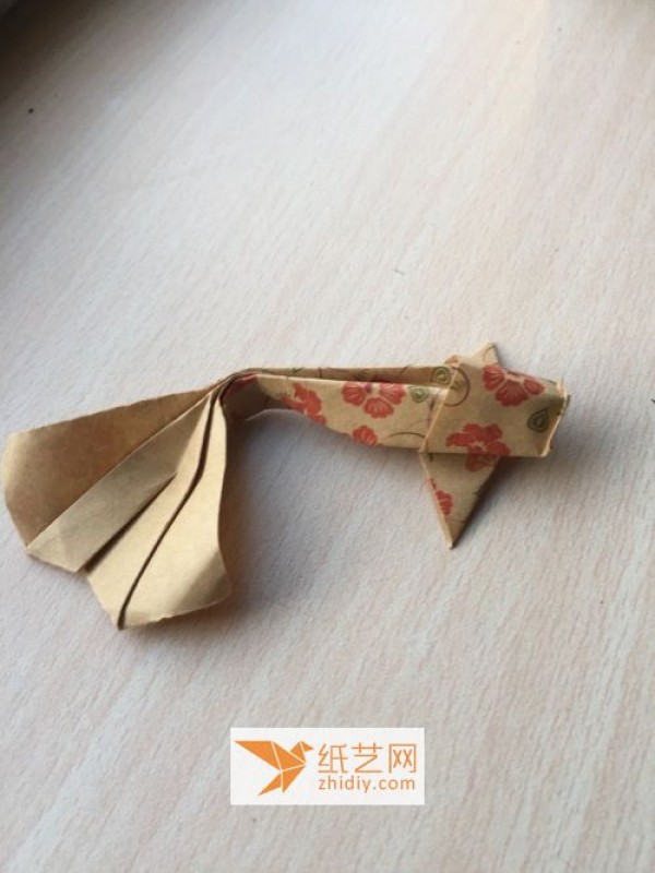 Origami goldfish step by step handmade tutorial