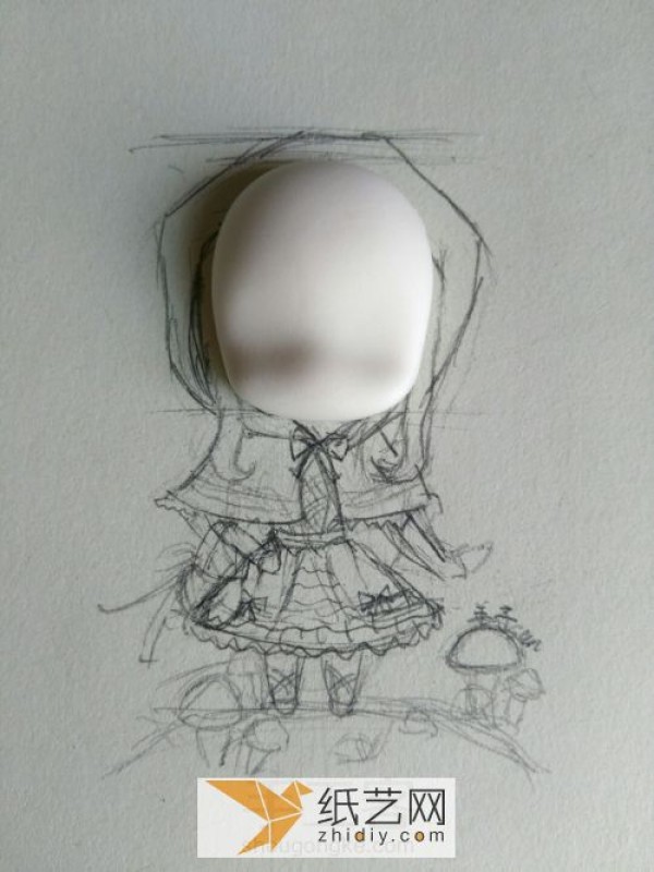 Teach you step by step how to make an ultra-light clay Little Red Riding Hood doll