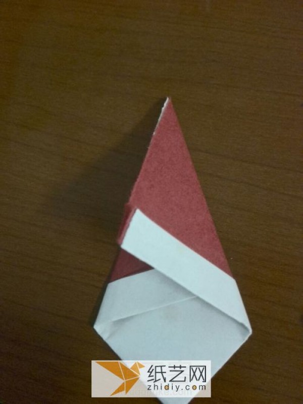 Super simple origami Santa Christmas handmade tutorial for children