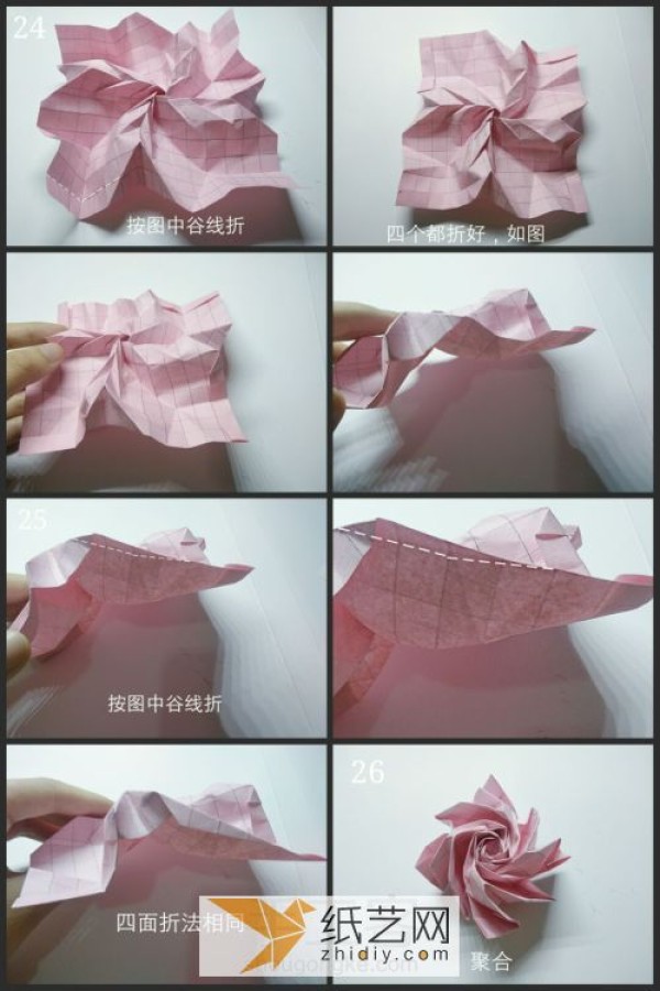 Origami roses with super multi-layered petals are the first choice for Valentine’s Day handmade gifts