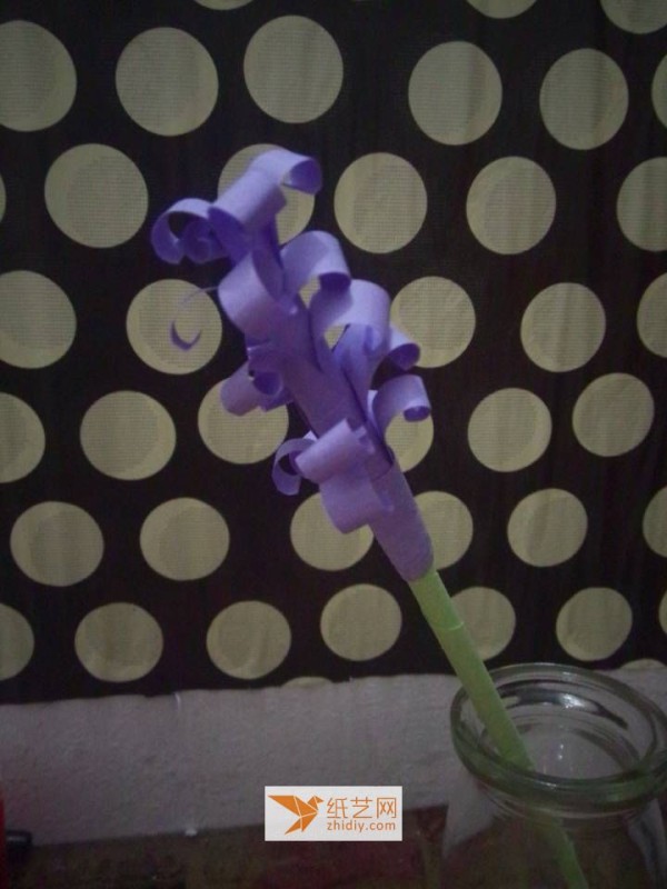 Tutorial on how to make simple paper art hyacinth by hand