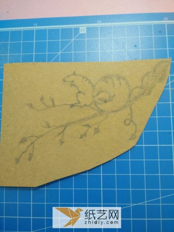 Paper sculptured squirrel bookmark that will put you in a good mood