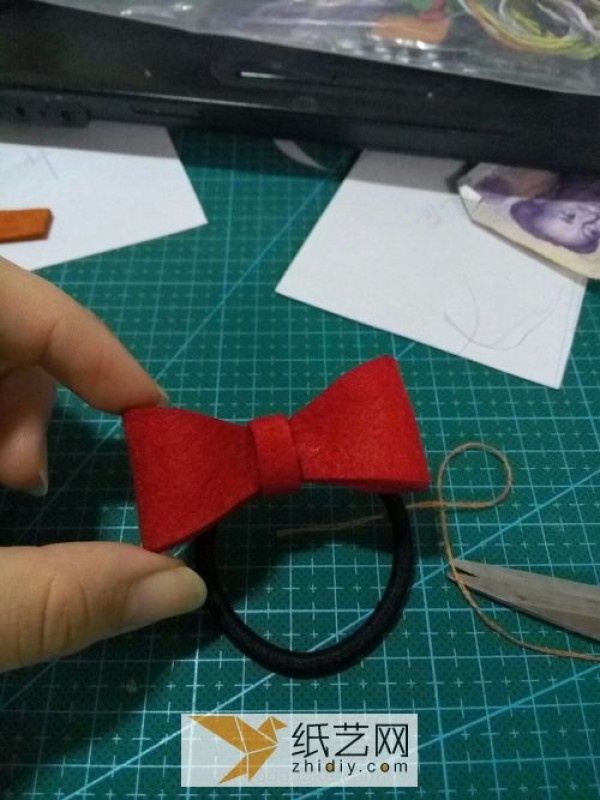 Super simple Childrens Day gift, non-woven bow hair tie for Childrens Day performance