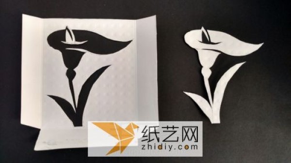 Paper-cut calla lily as a Teacher’s Day gift