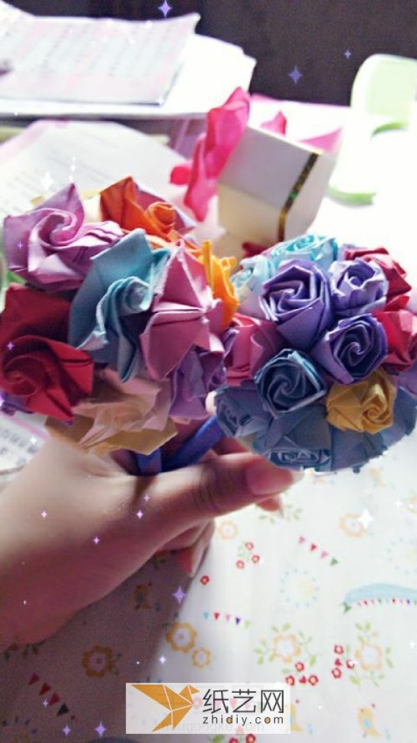 How to make paper flower balls How to make origami roses