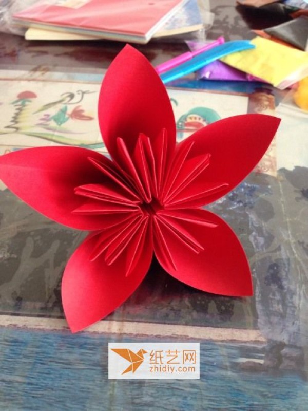 Cute origami cherry blossoms