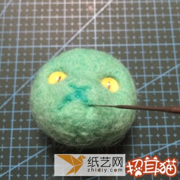 Wool felt handmade illustrated tutorial teaches you how to make a wool felt kitten (translated)