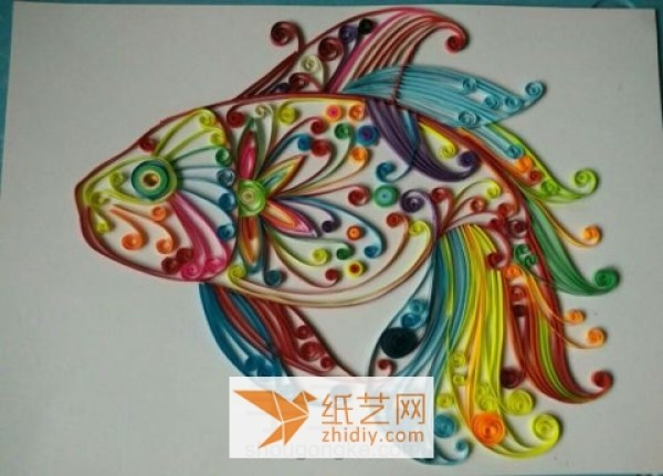 Rainbow Angelfish Paper Drawing New Year Gift Making Tutorial