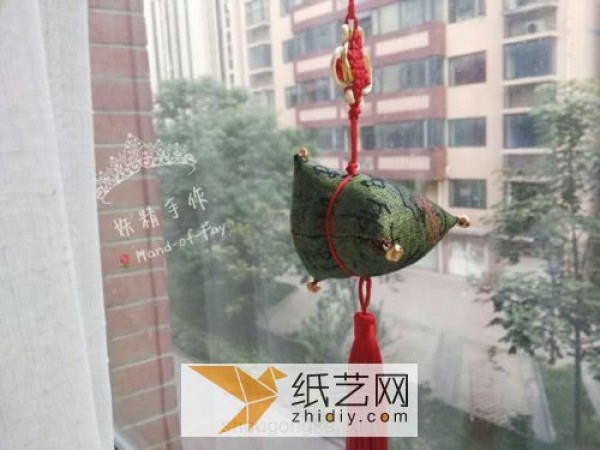 Zongzi-shaped fabric Dragon Boat Festival sachet decorations