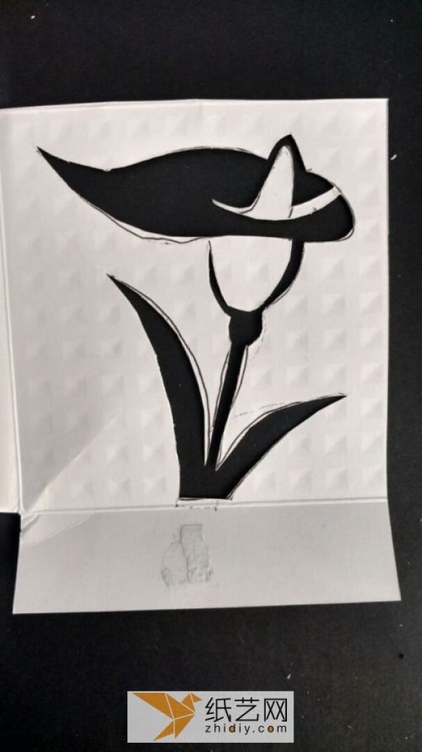 Paper-cut calla lily as a Teacher’s Day gift