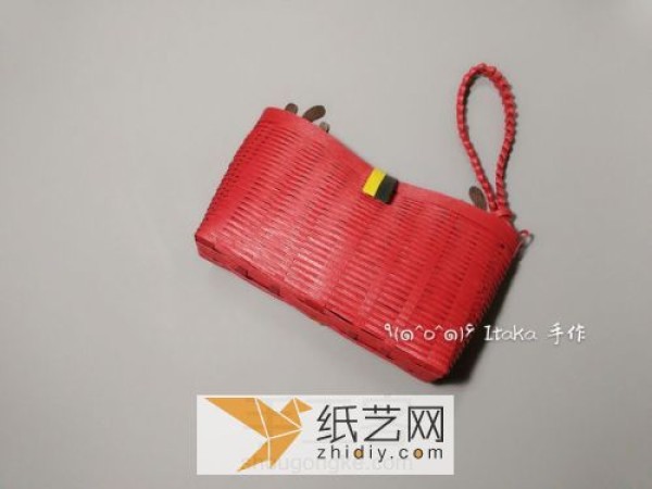 Chinese red paper rattan woven storage bag Teacher’s Day gift